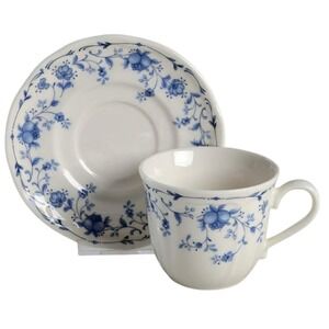 Epoch Collection Northridge Mug Cup and Saucer‎ Blue and White Floral